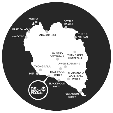 Map of Koh Phangan