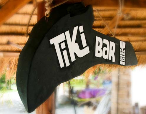 The tiki bar